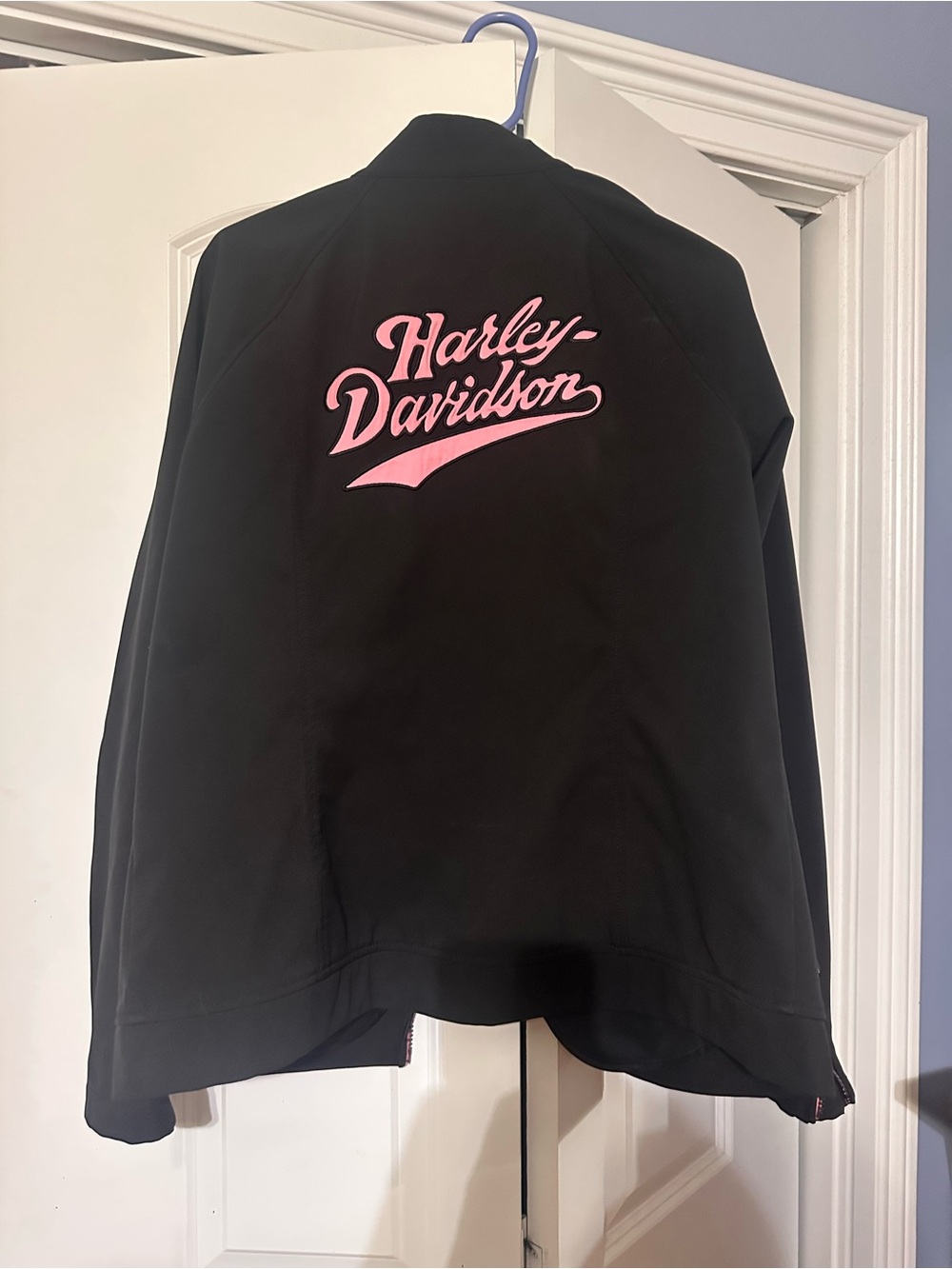 Harley-Davidson Black Jacket with Pink Trim - Picture 2 of 3